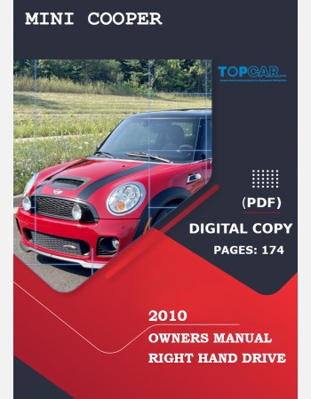 mini cooper 2010 owners manual